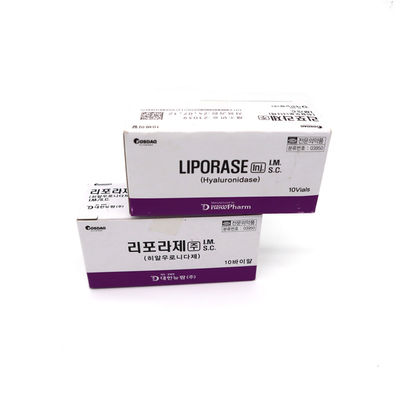 Liporase Hyaluronidase Transparente 1500iu Liofilada 1500u Para Dissolução de HA Ácido Liporase
