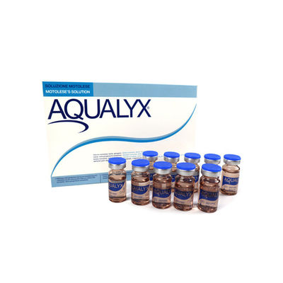 Aqualyx Dissolve Fat Lipolysis Solução Lipolítica emagrecedor 10 frascos*8ml
