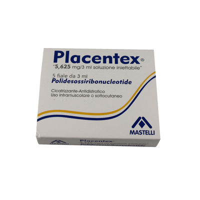 Face Placentex PDRN Salmão 3 ml * 5 frascos para injectáveis Rejuvenation Enchimentos Dermológicos Ampolas