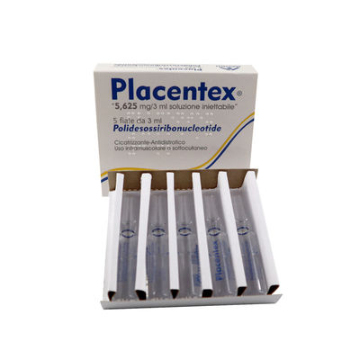 Face Placentex PDRN Salmão 3 ml * 5 frascos para injectáveis Rejuvenation Enchimentos Dermológicos Ampolas