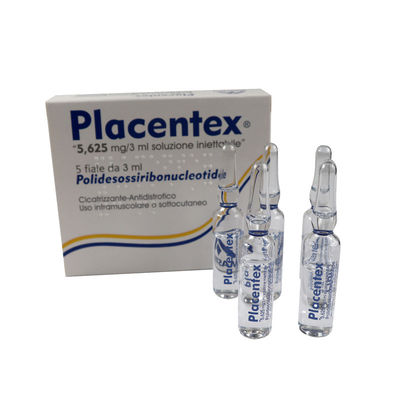 Face Placentex PDRN Salmão 3 ml * 5 frascos para injectáveis Rejuvenation Enchimentos Dermológicos Ampolas