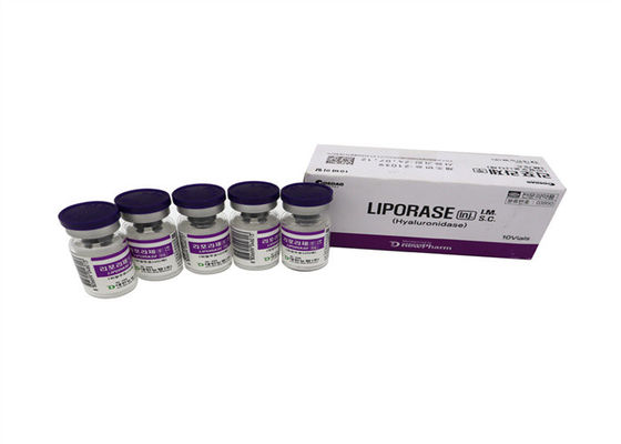 Liporase 1500iu Hyaluronidase 10 frascos Solução para dissolver ácido hialurónico