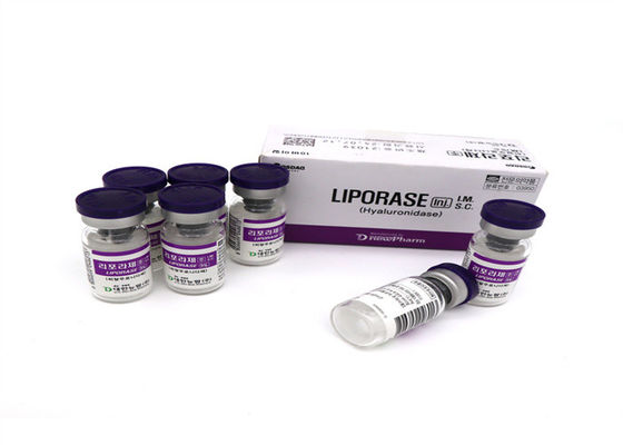 Liporase 1500iu Hyaluronidase 10 frascos Solução para dissolver ácido hialurónico