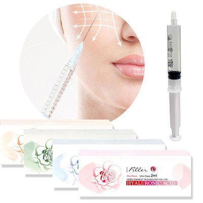 Preenchimento dérmico 1ml 2ml 3ml 5ml 10ml 20ml 50ml HA Preenchimento de ácido hialurónico