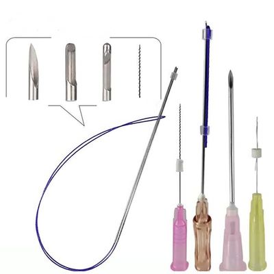 Acessórios de colágeno absorvível Pdo Filler Cog 4d 6D W Cannula Lifting Thread