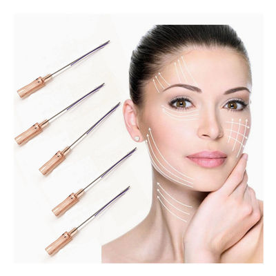 Coréia absorvível 4D Cog Barbed W Blunt Pcl Pdo Filamento para levantamento de bochechas Corpo aperto