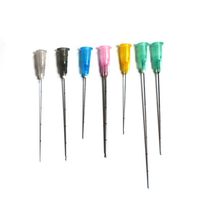 Injecção de beleza Micro Cánula Agulha de ponta fina 14g 15g 16g 18g 22g 38mm 50mm 60mm 70mm