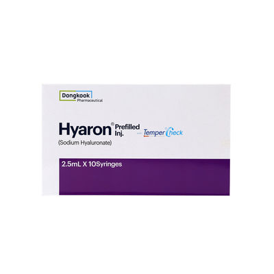 Hyaluronato de sódio 25 mg/ 2,5 ml Hyaron pré- preenchido Injecção Injecção Rejuvenescimento da pele
