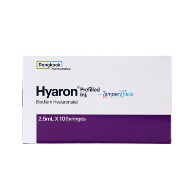 Hyaluronato de sódio 25 mg/ 2,5 ml Hyaron pré- preenchido Injecção Injecção Rejuvenescimento da pele