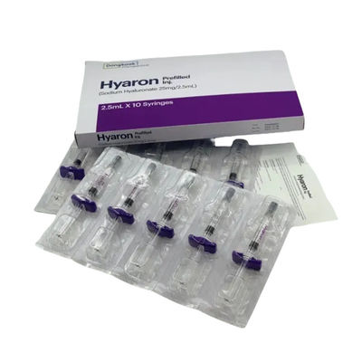 HYARON Skin Booster Glow KIT - 10 seringas X 2,5 ml de enchimento de ácido hialurónico cruzado
