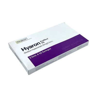 HYARON Skin Booster Glow KIT - 10 seringas X 2,5 ml de enchimento de ácido hialurónico cruzado