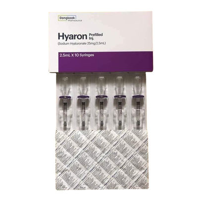 HYARON Skin Booster Glow KIT - 10 seringas X 2,5 ml de enchimento de ácido hialurónico cruzado