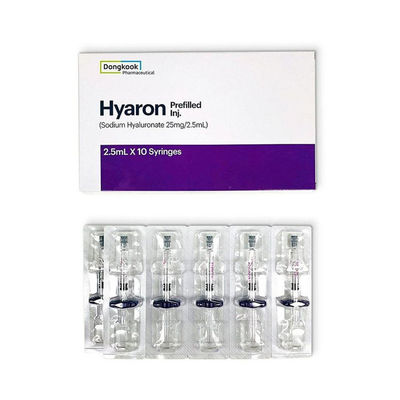 HYARON Skin Booster Glow KIT - 10 seringas X 2,5 ml de enchimento de ácido hialurónico cruzado