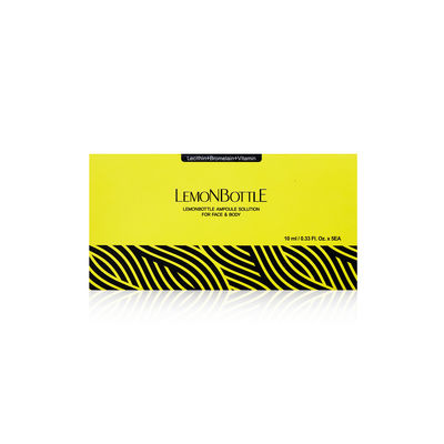 Solução de gordura garrafa de limão 10ml*5 para dissolver gordura Celulite dissolvida