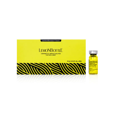 Solução de gordura garrafa de limão 10ml*5 para dissolver gordura Celulite dissolvida