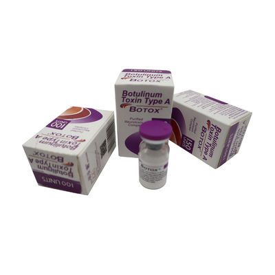 Allergan 100 IU solução salina Botox Hutox Rentox Innotox 50 IU 150 IU rugas na testa