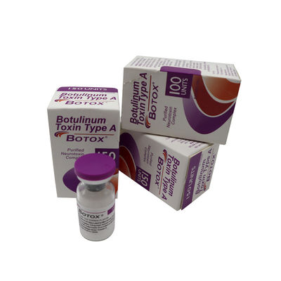 Allergan 100 IU solução salina Botox Hutox Rentox Innotox 50 IU 150 IU rugas na testa