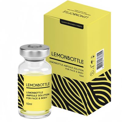 Solução de gordura garrafa de limão 10ml*5 Para gordura Celulite dissolvida derrete a gordura armazenada
