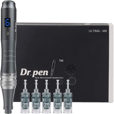 Dr. Pen Ultima M8 Dermapen Profissional Microneedling USB Recarregável 5pcs Agulha Cartucho 32 Pinos
