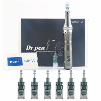 Dr. Pen Ultima M8 Dermapen Profissional Microneedling USB Recarregável 5pcs Agulha Cartucho 32 Pinos