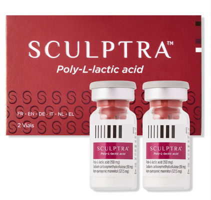 Sculptra Ácido Poli-L-Láctico 2 Frascos de 5ml Preenchimentos de Rugas com Ácido Hialurônico