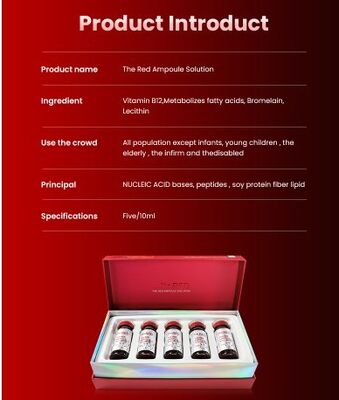 A Ampola Vermelha Sloution Gordura Perda de Peso Lipo Laboratório Para o Corpo Peito Pescoço