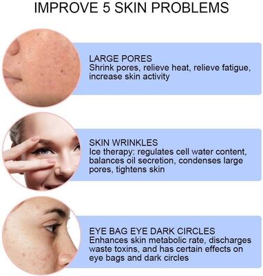 Máquina de levantamento facial do rejuvenescimento da pele do diodo emissor de luz da crioterapia ultrassônica do martelo frio quente