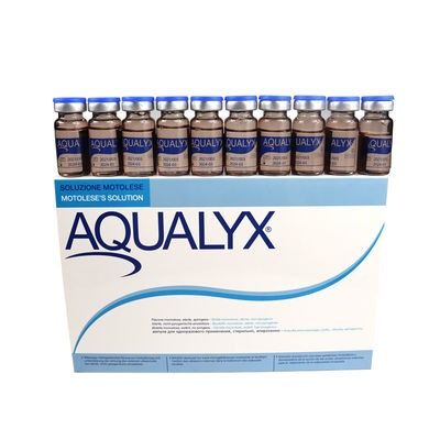 Aqualyx injecções dissolventes em gordura lipólise injectável por cabo ppcs perda de solução peso 8ml x 10 frascos AQUALYX