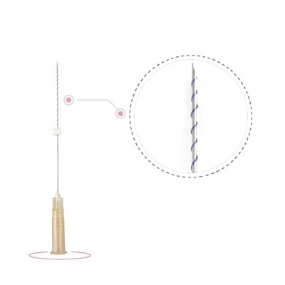 Coreia engrenagem de elevação sutura absorvente pdo tornado mono parafuso fio silhouet fio lisos fio agulha afiada 29g 31g 30gx13mm