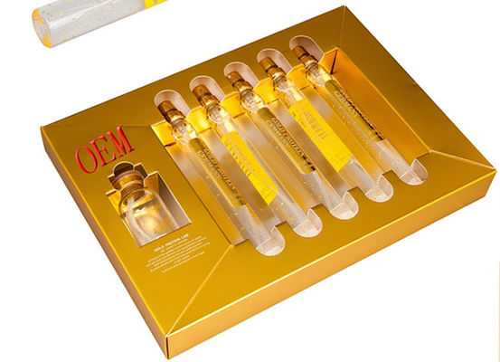 colagênio facial do Peptide da proteína do ouro do soro 5pcs que rosqueia o elevador