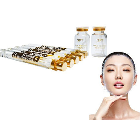 colagênio facial do Peptide da proteína do ouro do soro 5pcs que rosqueia o elevador