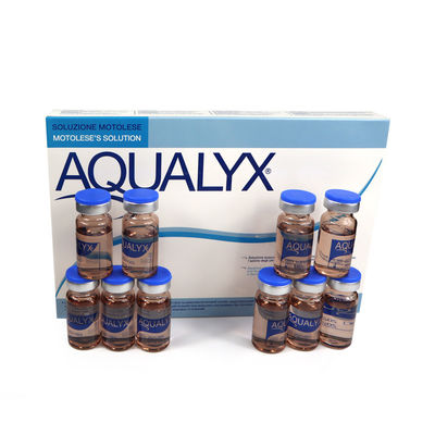 Aqualyx injecções dissolventes em gordura lipólise injectável por cabo ppcs perda de solução peso 8ml x 10 frascos AQUALYX