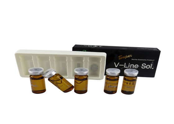 Injecções de Lipólise por Linha V para Dissolução de Gordura Chin 5 ml X 5 Velas