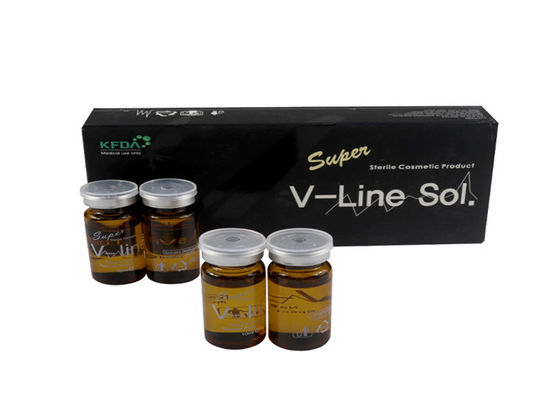 Injecções de Lipólise por Linha V para Dissolução de Gordura Chin 5 ml X 5 Velas