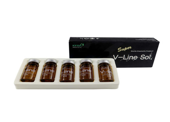 Injecções de Lipólise por Linha V para Dissolução de Gordura Chin 5 ml X 5 Velas