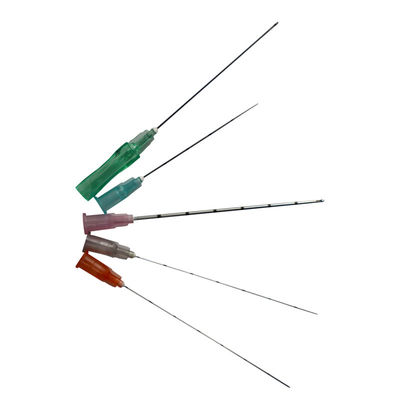 Injecção de beleza Micro Cánula Agulha de ponta fina 14g 15g 16g 18g 22g 38mm 50mm 60mm 70mm