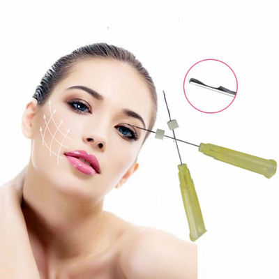 20g 130mm PDO PCL PLLA rosqueia o rosqueamento facial do colagênio 26G