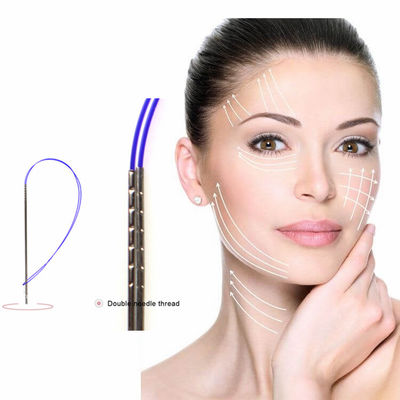 20g 130mm PDO PCL PLLA rosqueia o rosqueamento facial do colagênio 26G
