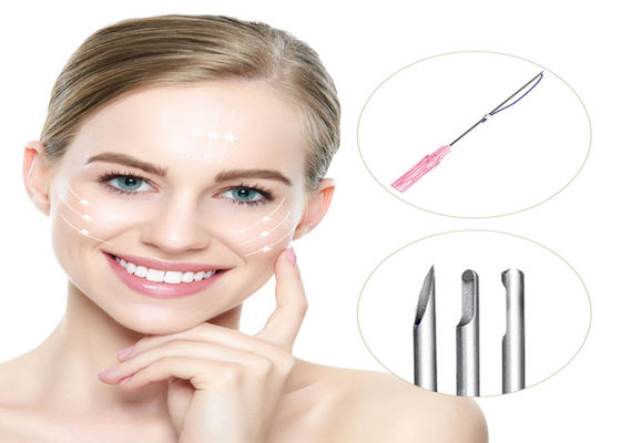 pele absorvente de 4D 6D 8D que rosqueia a face lift L tipo sem corte de W