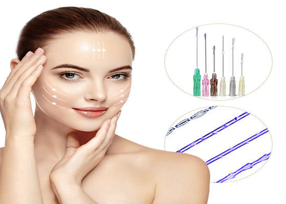 pele absorvente de 4D 6D 8D que rosqueia a face lift L tipo sem corte de W