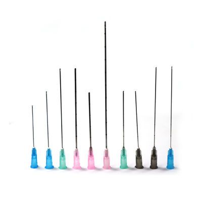 Comércio Aço Inoxidável Enchimento Dérmico Enchimento Facial 22g 23G 25g 38mm 50mm Flexível fina fina Micro-ponta fina Agulha Cannula
