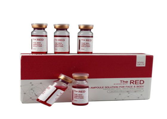 10 ml Injecções Dissolventes de Gordura A Ampola Vermelha Solução