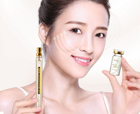 Filamento de Colágeno Dourado Cuidados Faciais Firming Lifting Serum 24K Filamento de Proteína de Ouro Peptido