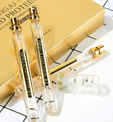 Filamento de Colágeno Dourado Cuidados Faciais Firming Lifting Serum 24K Filamento de Proteína de Ouro Peptido