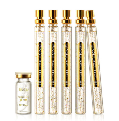 Filamento de Colágeno Dourado Cuidados Faciais Firming Lifting Serum 24K Filamento de Proteína de Ouro Peptido