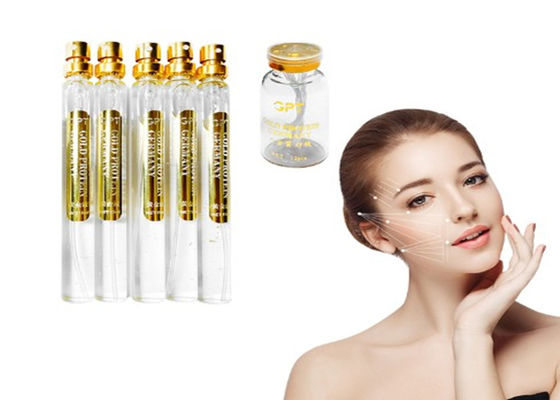Filamento de Colágeno Dourado Cuidados Faciais Firming Lifting Serum 24K Filamento de Proteína de Ouro Peptido
