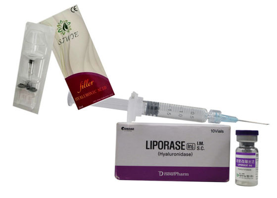 Enchimento de injecção de ácido hialurónico de 1500 UI Hyaluronidase Inj 4*3*8cm