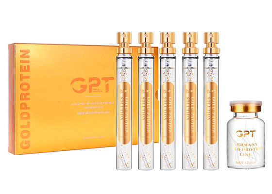 Peptide da proteína do ouro 24k nenhuma agulha que rosqueia a face lift