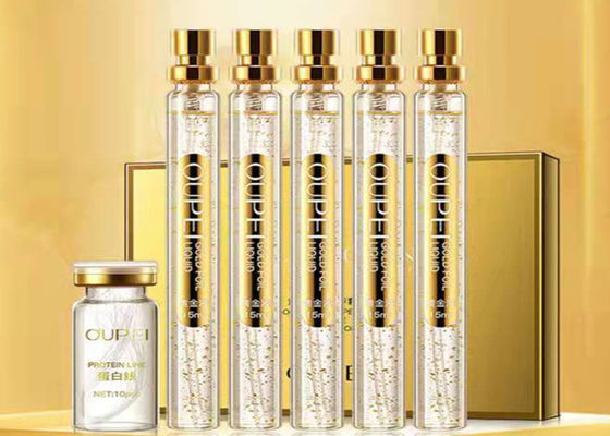 Filamento de Colágeno Dourado Cuidados Faciais Firming Lifting Serum 24K Filamento de Proteína de Ouro Peptido