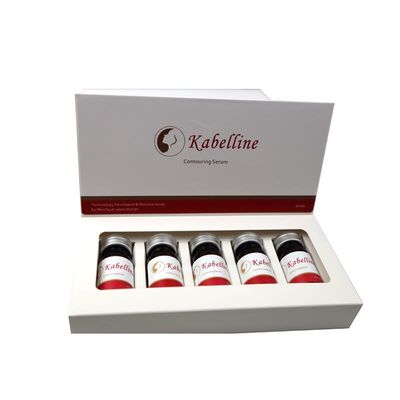 Injecções dissolventes de gordura Kabelline 5 frascos X8 ml Solução para emagrecimento do rosto e do corpo Soro de contorno Produtos de beleza